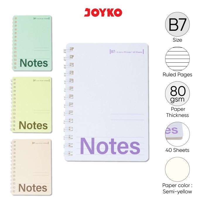 

Ruled Notebook NB-742 B7 Diary Agenda Buku Catatan Bergaris Joyko