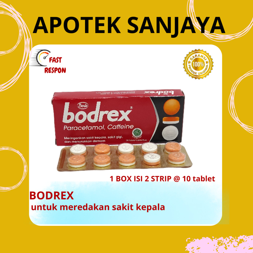 BODREX/STRIP/BOX/OBAT DEMAM TABLET/DEWASA