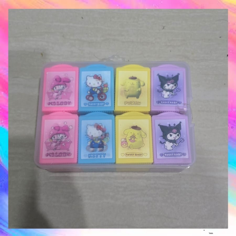 

Penghapus Magic Box Eraser Sanrio Kuromi Melody Cinnamonroll - SL0487