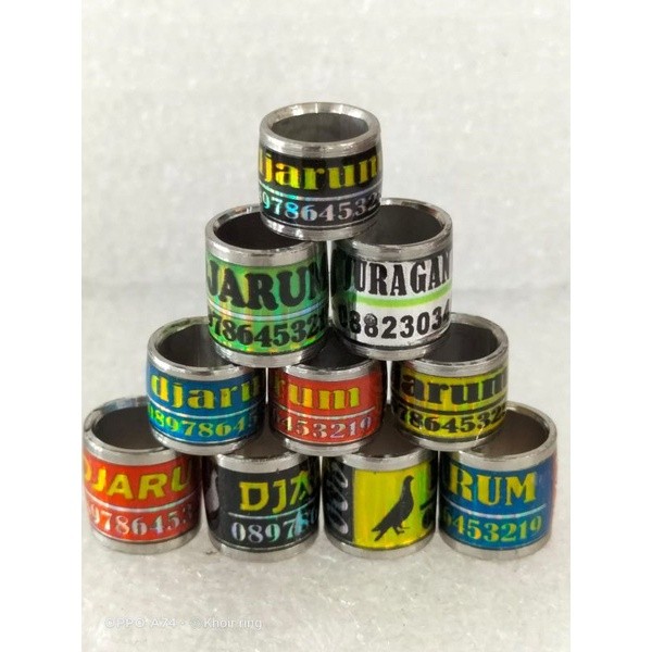 RING BURUNG MERPATI  MODEL RODA  BAJA ANTI POTONG