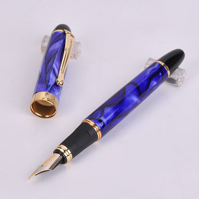 

Jinhao X450 Luxury Dazzle Blue Fountain Pen High Quality Metal Inking Pens for Office Supplies School Supplies