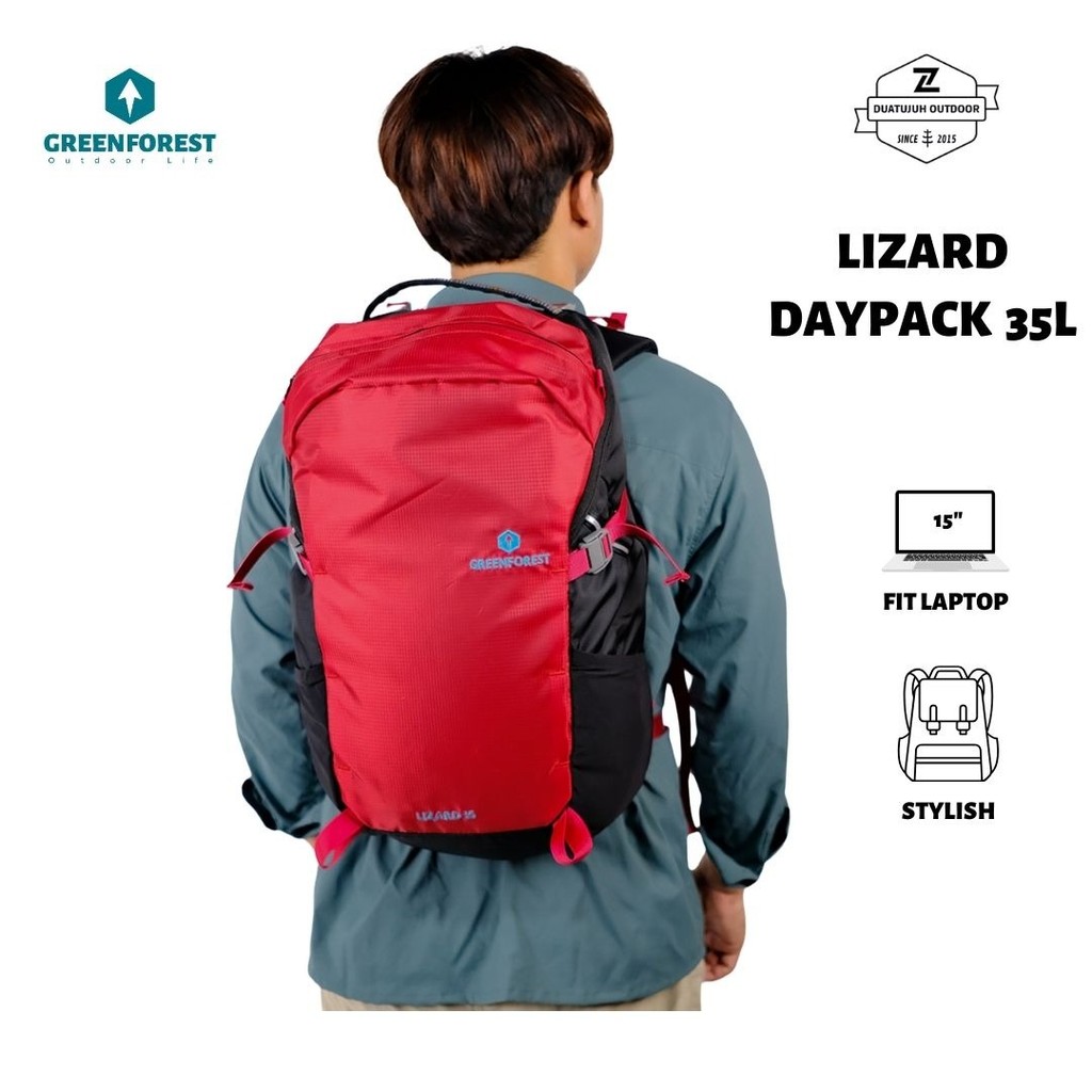 Greenforest Lizard Daypack 35 Liter - Tas Ransel Slot Laptop