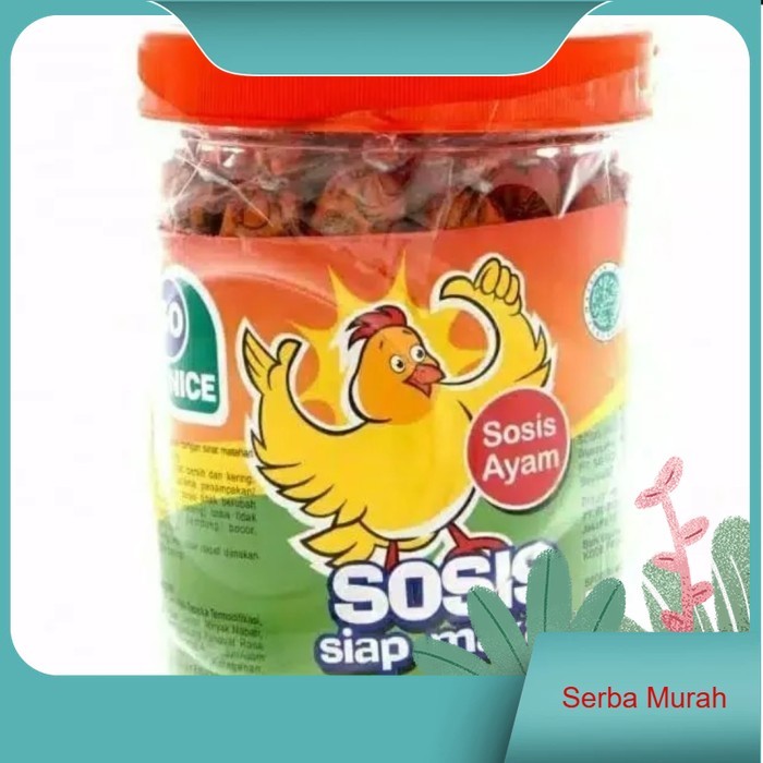 

SOSIS SO NICE SIAP MAKAN RASA AYAM SAPI OTAK-OTAK 525gr toples isi 24 - AYAM