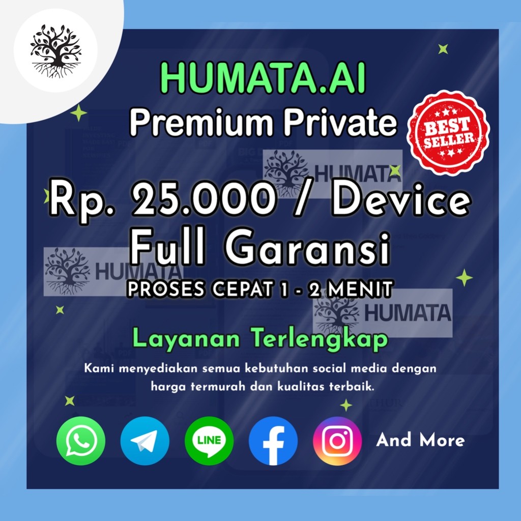 TERMURAH Humata.Ai PREMIUM PRIVATE AI HUMATA SUPPORT CHATGPT 4.0 FULL GARANSI