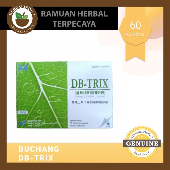 

Buchang DB - Trix / Diabetrix / Tongmai Jiangtang - Obat Diabetes ORIGINAL PRODUK
