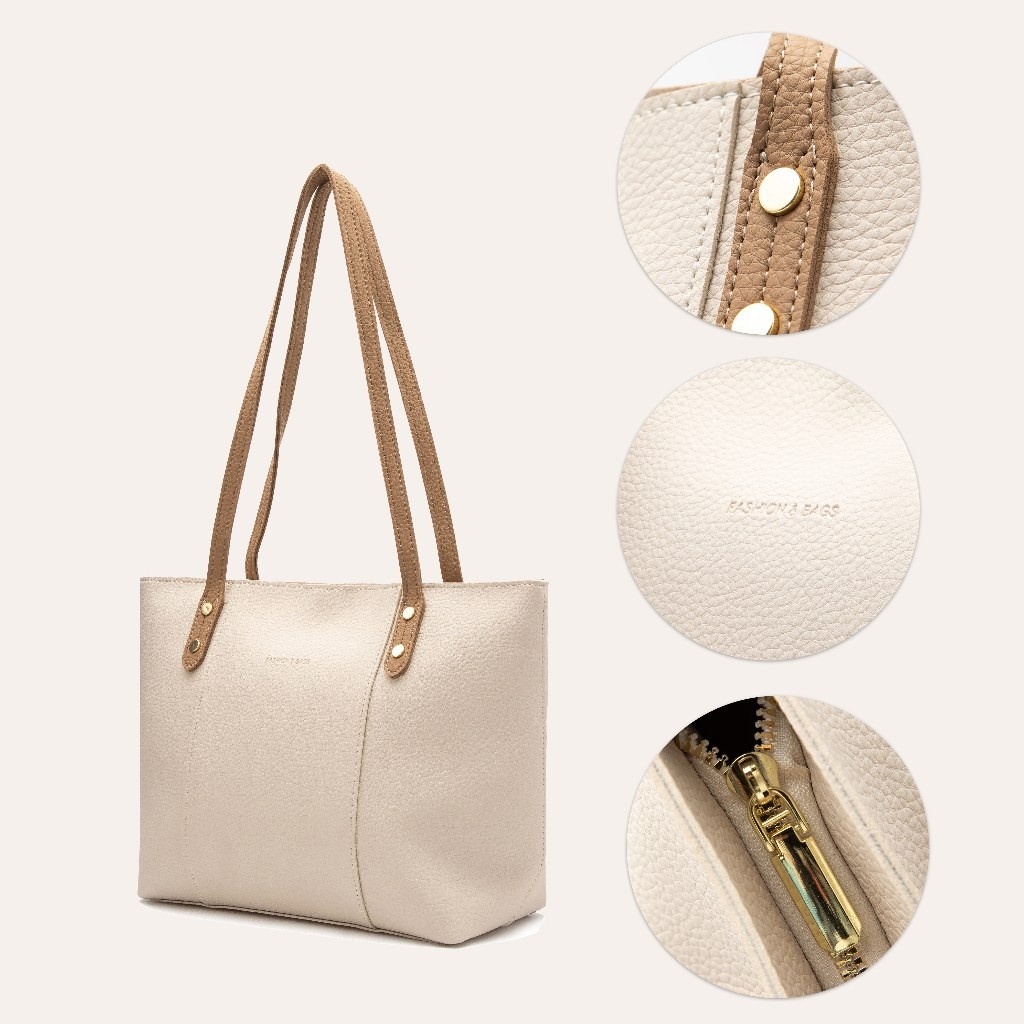 BESTPROMO NEW VINNETORA Totebag Wanita Tas Totebag Tas Kerja Muat Laptop Tas Kapasitas Besar Korean