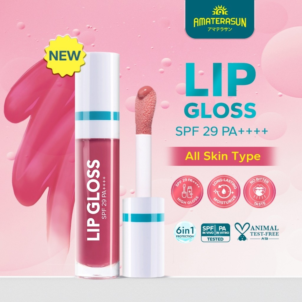 AMATERASUN Lip Gloss SPF29 PA++++ LipGloss Skincare Lip BPOM