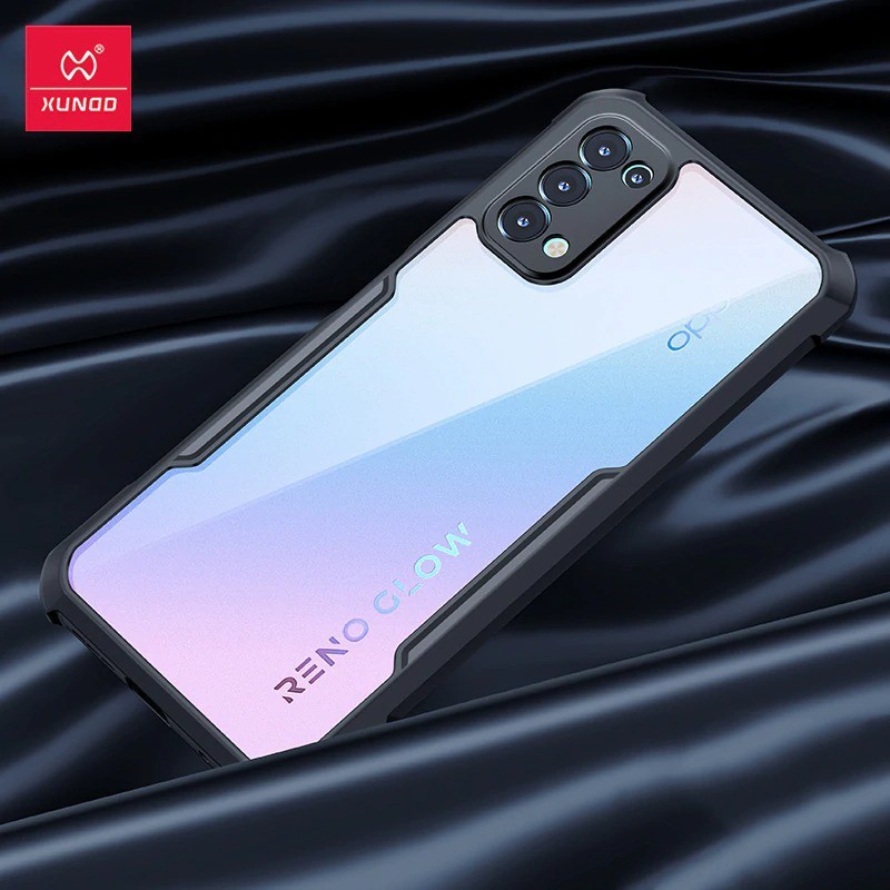 Case OPPO Reno 5 Shockproof Casing Transparan Clear Pelindung HP Hardcase