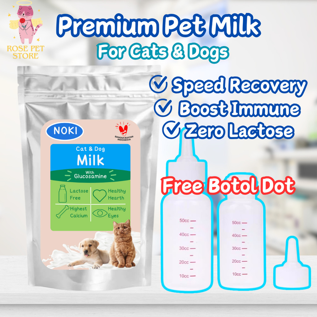 [FREE BOTOL DOT] 100GR DOT KUCING + SUSU KUCING BARU LAHIR PAKET HEMAT SUSU DAN DOT KUCING KITTEN NE
