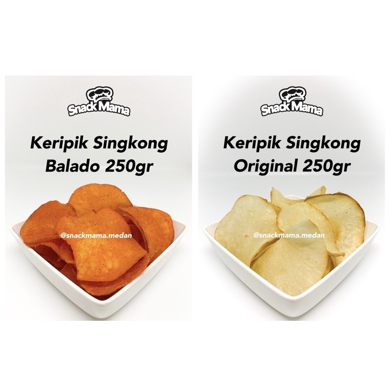 

[250GR] KERIPIK SINGKONG PREMIUM ORIGINAL / BALADO / RAWIT / JAGUNG