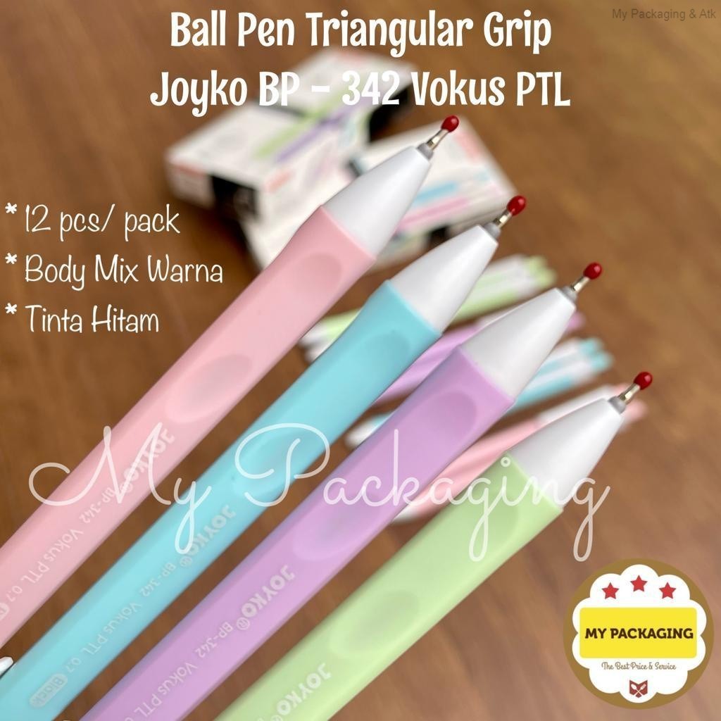 

Bolpen Joyko BP-342 VOKUS PLT 0.7 @12pcs - mypackaging vplast [ COD ]