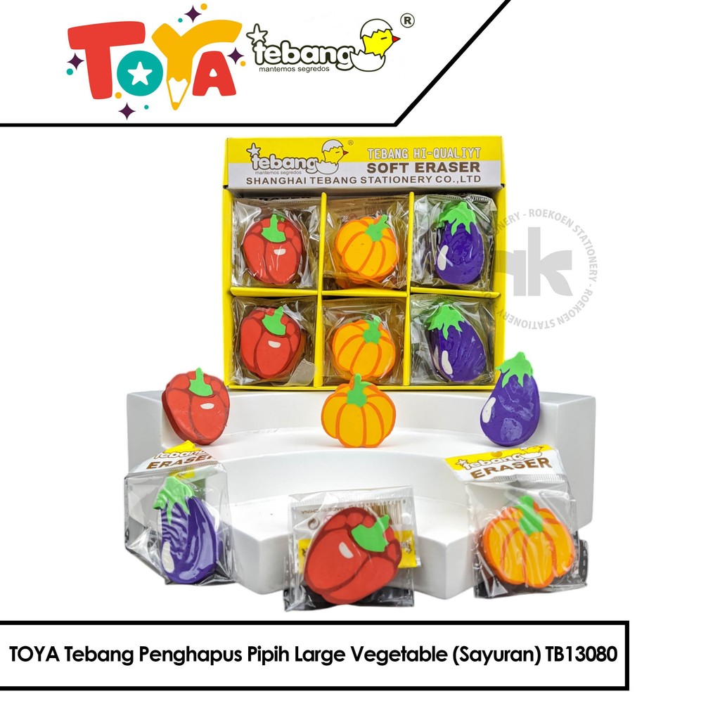 

TOYA Tebang Penghapus Pipih Large Vegetable (Sayuran) TB13080
