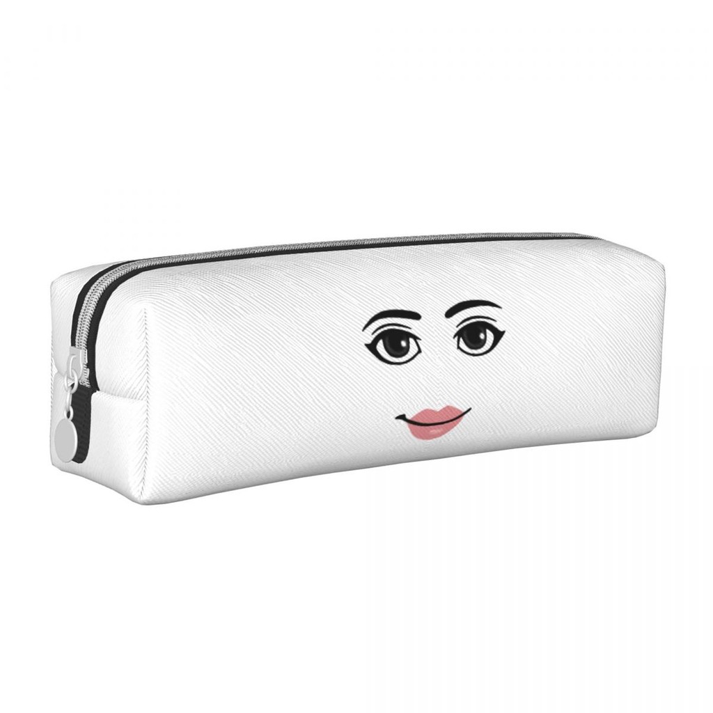 

Woman Face Game Meme Pencil Cases Cute Robloxx Pen Box Bag Girl Boy Large Storage Students School Gifts Pencilcases