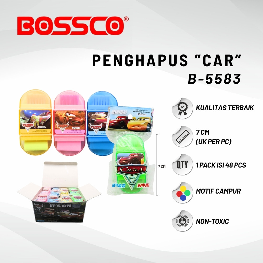 

GROSIR!!! (1 Box isi 48 Pcs) 3 in1 Serutan + Penghapus + Sikat Pembersih