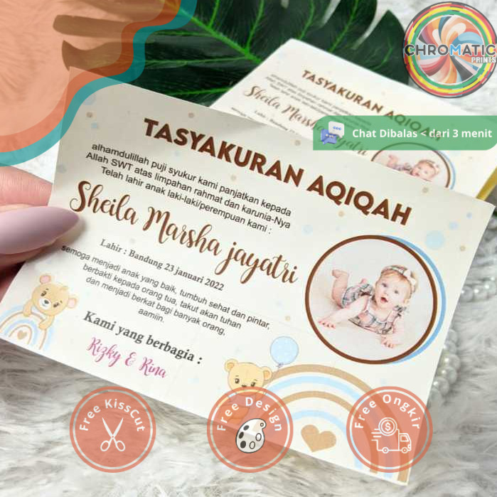 

chromatic Print Stiker Label Persegi Aqiqah Sticker Kotak Aqikah Stiker Akikah Anak