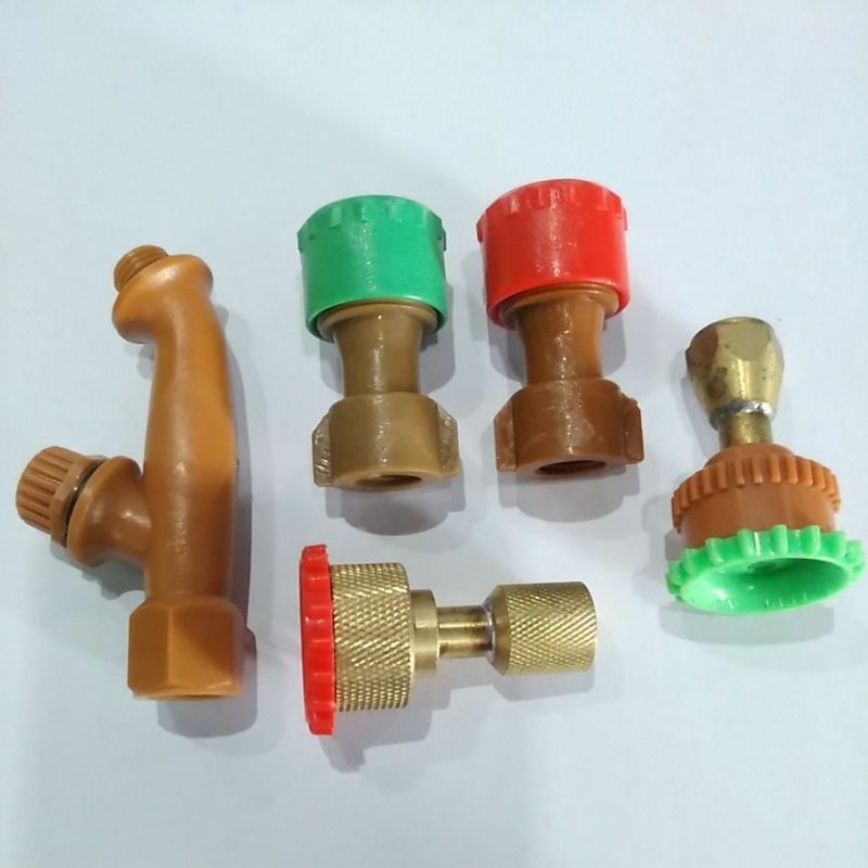 Spuyer drat 10mm Tangki sprayer PB16 Malaysia Sambungan bengkok cabang Twin Elbow Nozzle nosel nozel