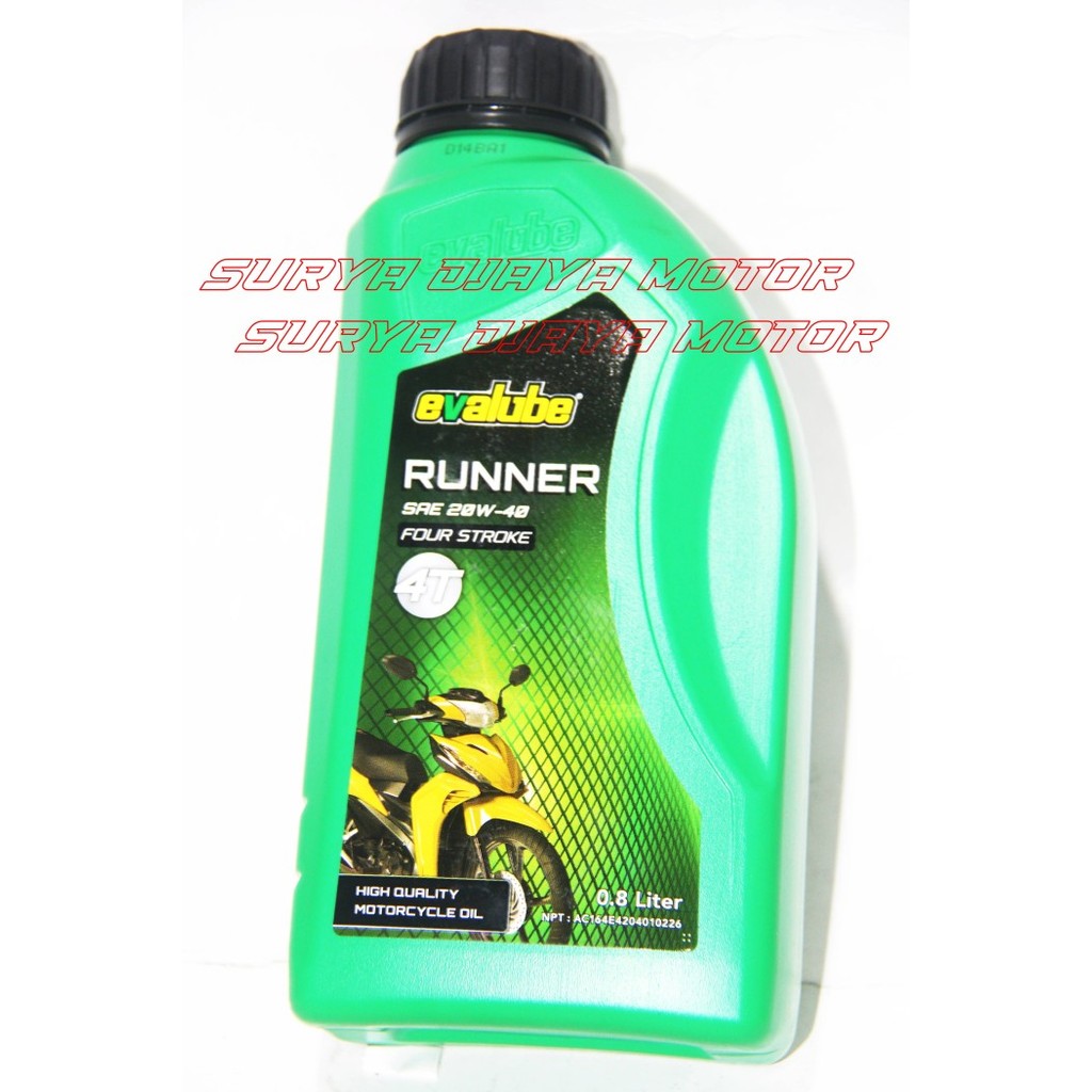 Evalube 4T Runner Oli Mesin Motor Bebek Universal Oil 4 Tak 800ml quality