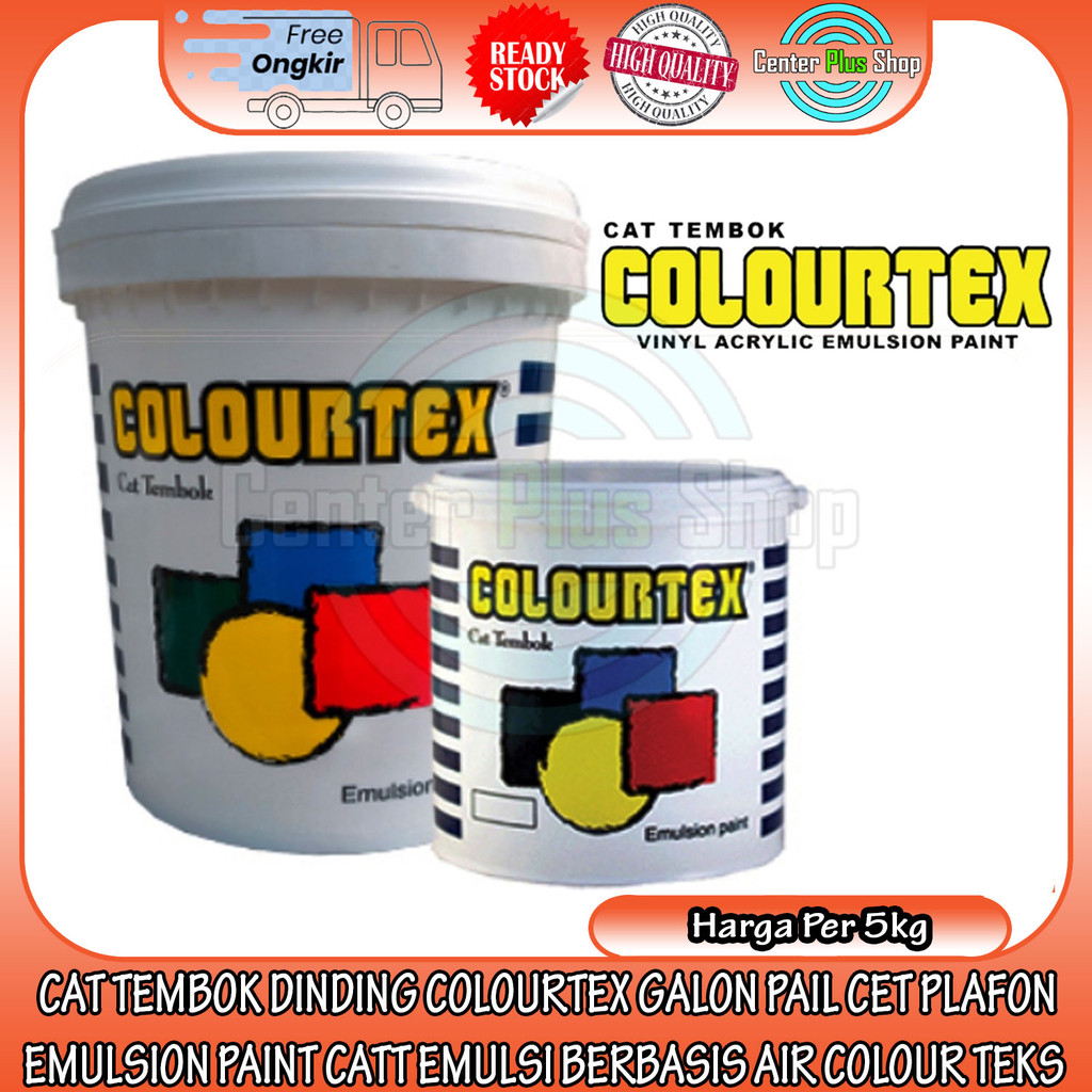 Colourtex Cat Tembok 5kg Cet Interior Galon Dinding 5 Kg Colorteks Colourtek Dalam Ruang Luar Exteri
