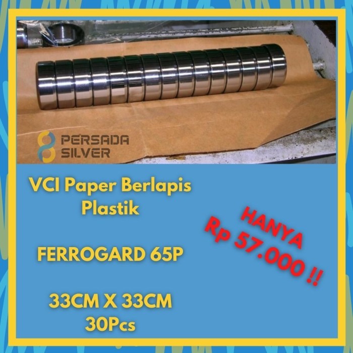 

best -KERTAS ANTI KARAT VCI Ferrogard 65P Ukuran 33cm X 33cm 1 Pack (30 PCS)