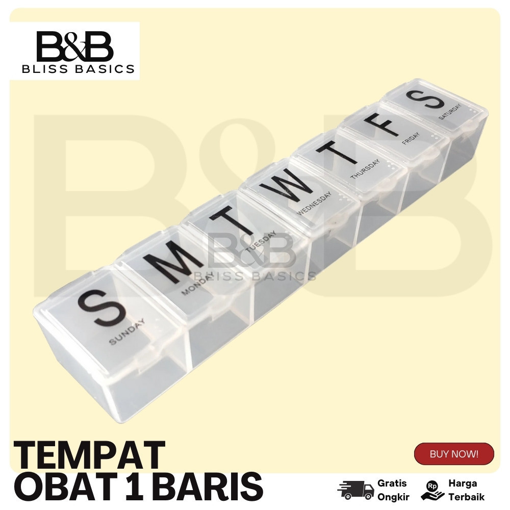 Kotak Obat / Tempat Obat / Tempat Obat Harian / Kotak Obat Harian / Medicine Box / Kotak Obat 7 Hari