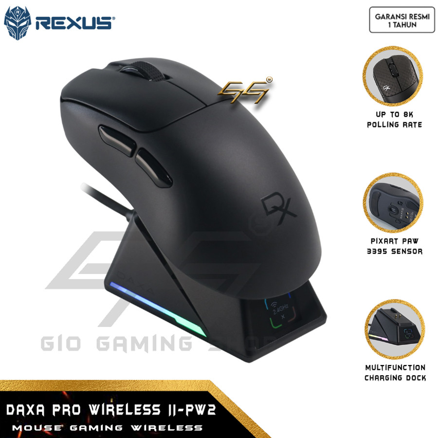 REXUS Daxa Pro Wireless II DX-PW2 Daxa Pro Wireless 2 Mouse Gaming Wireless