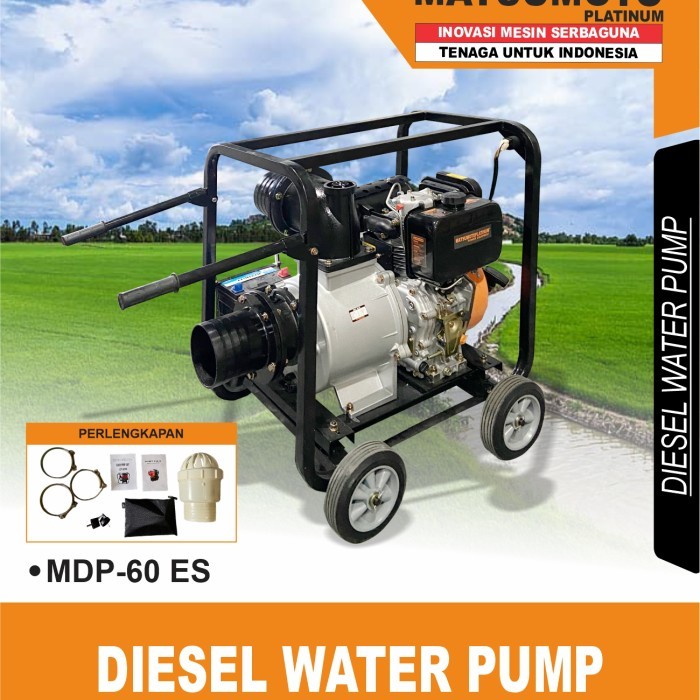 Mesin Pompa Air irigasi Solar 6inch MATSUMOTO MDP60ES Stater