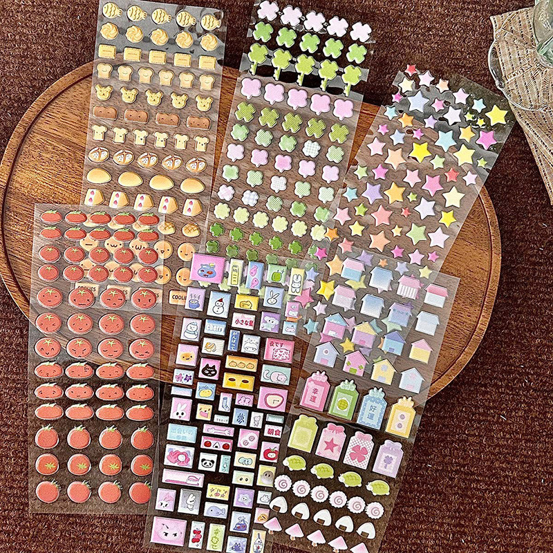 

Ins 3D Foam Stickers DIY Scrapbooking Sticker Students Stationery Clover Decorative Sticker
