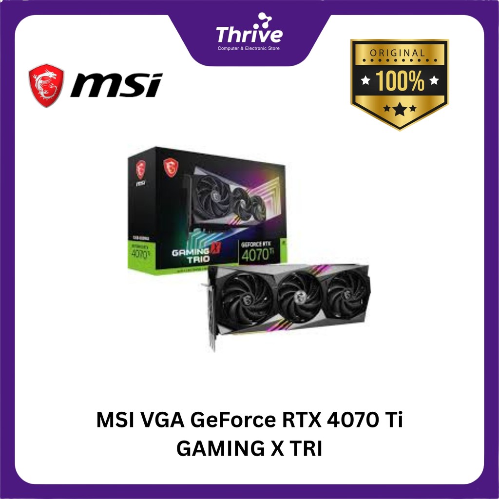 MSI VGA GeForce RTX 4070 Ti GAMING X TRI