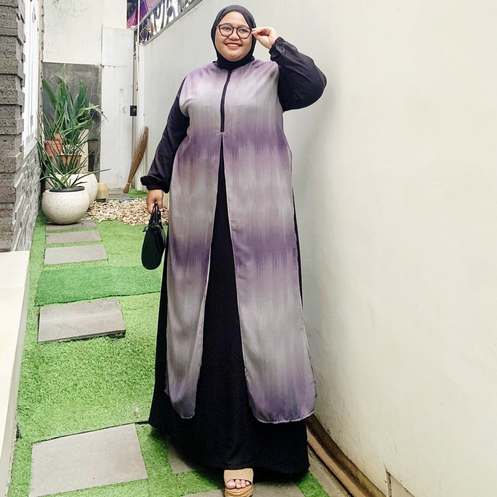 Redea | Gamis Pesta Mewah Super Jumbo Ceruty kombi Katun LD120 LD140 Dress Adem Anggun Fauzia