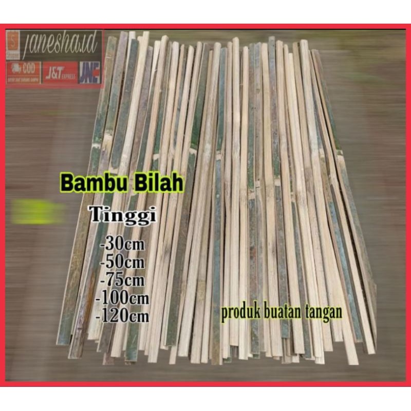 

Bambu bilah/ ajir turus penyangga tanaman / tiang bambu APUS berkualitas kuat