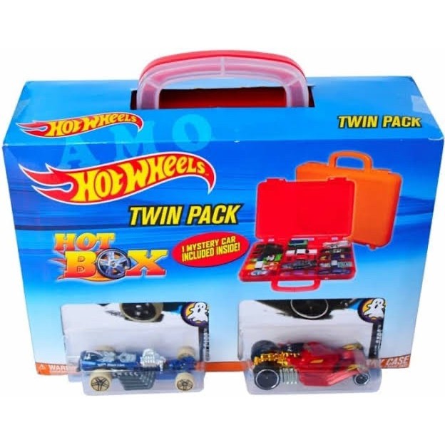 HOT WHEELS TWIN PACK HOT BOX ISI 2 CARRY CASE KOPER KOTAK HOTWHEELS