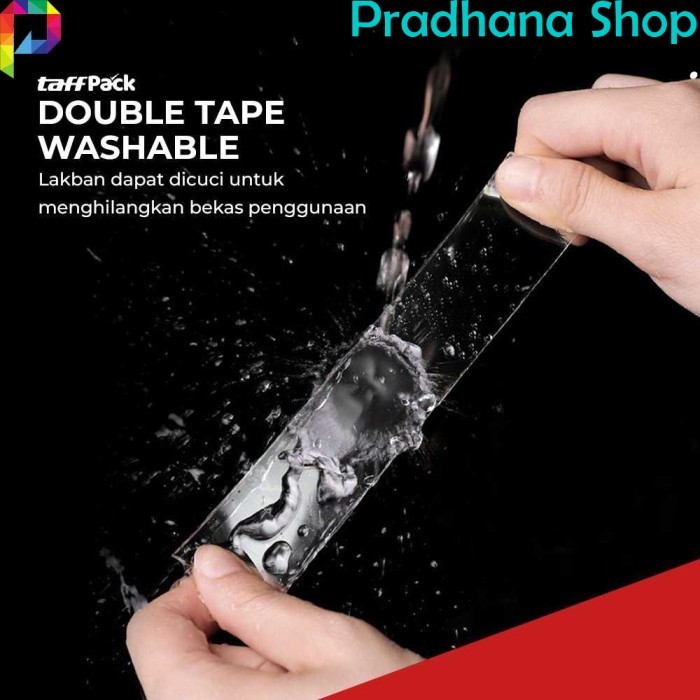 

Selotip Isolasi Bolak Balik Super Double Tape Perekat Dua Sisi Tanpa Bekas Bening Bisa Dicuci
