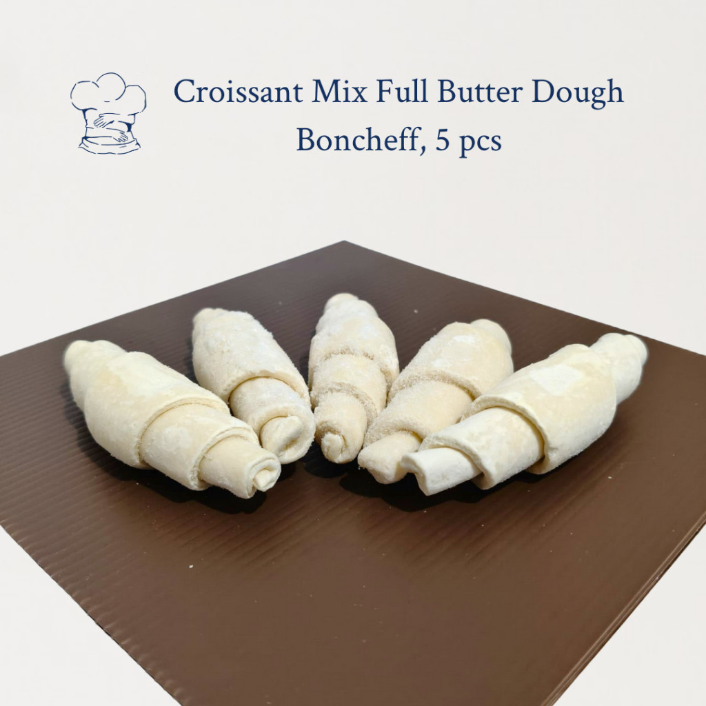 

Croissant Mix Full Butter Dough (5 pcs) – Adonan Premium Boncheff, Mudah & Praktis