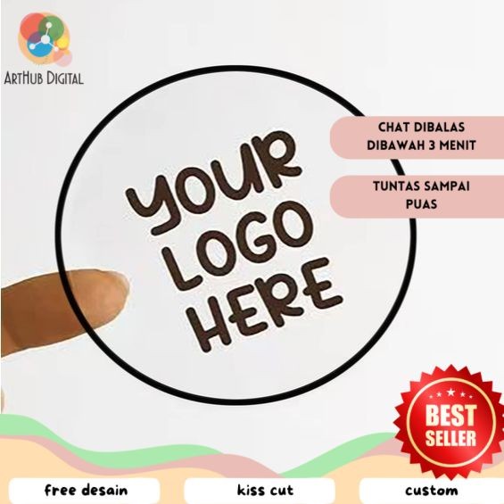 

AHD Print & Cut Sticker Transparent A3+ Cetak Kiss Cut Stiker Label Bening Transparan Bandung