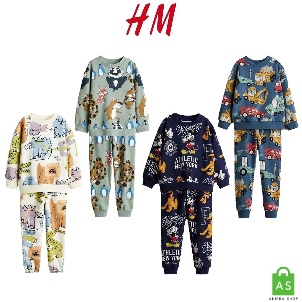 Setelan Anak Sweatshirt dan Jogger Pants HnM Original