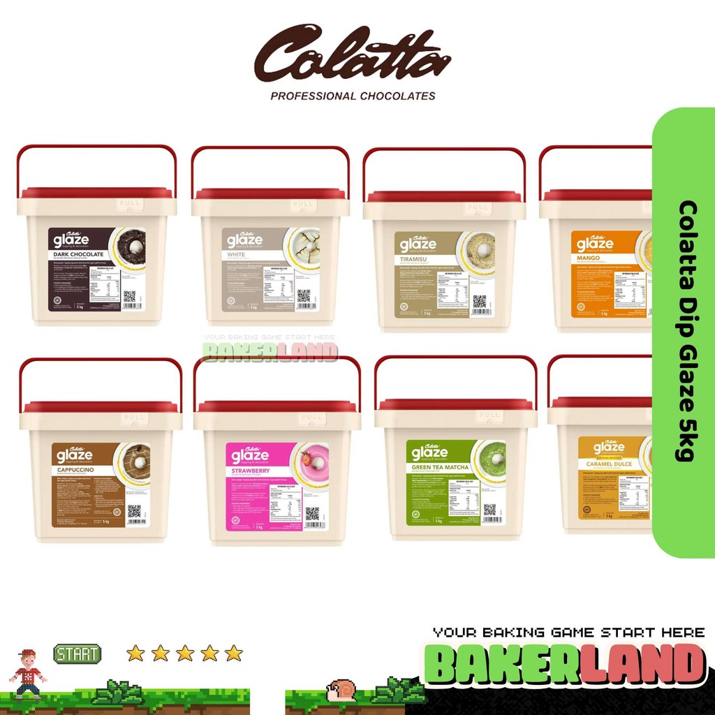

Colatta Glaze 5kg / Selai Dark Cokelat / Selai Tiramisu / Selai Roti / Topping Selai Colatta Glaze