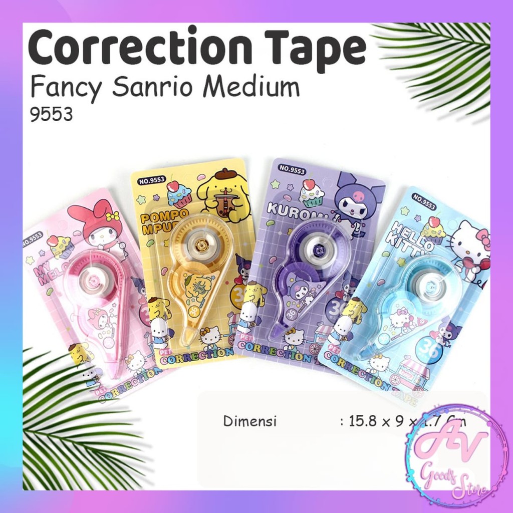 

Correction Tape 36 SANS Friends Karakter / Tip Ex Kertas Karakter Fancy / Tip X Pita