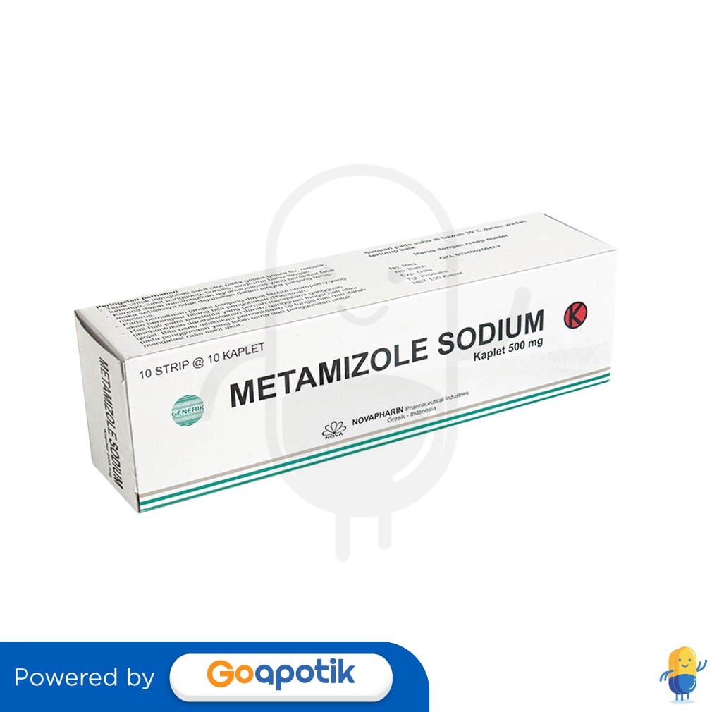 Metamizole Sodium Novapharin 500 Mg Box 100 Kaplet