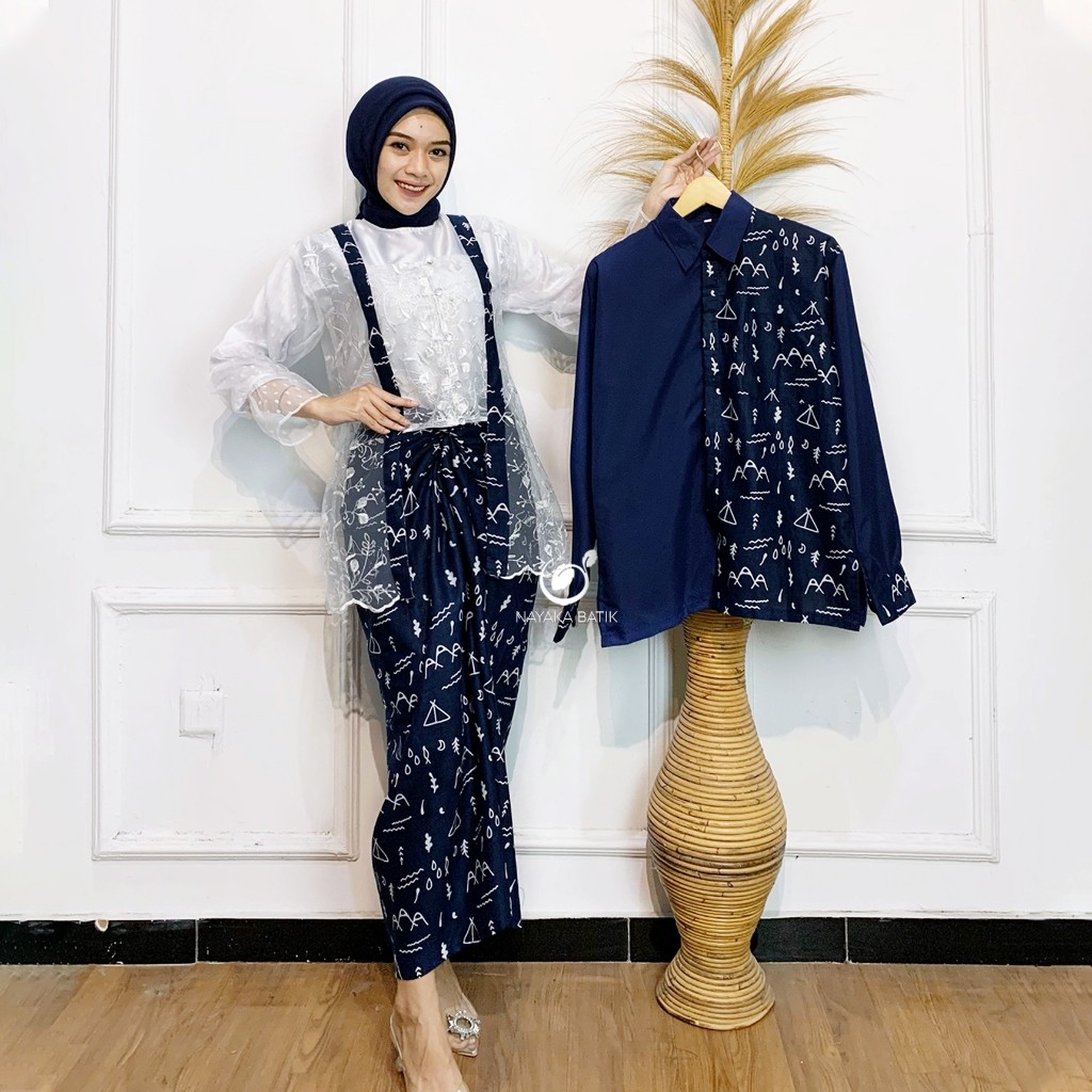 Kebaya Kondangan modern (Ready 2 Warna) Nayaka Batik - Batik Couple Adhisti Baju Couple Pasangan Mod