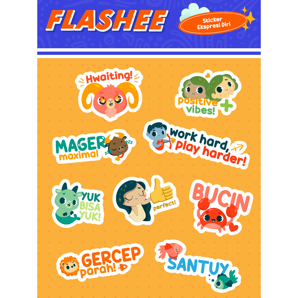 

Flashee Stiker Lucu Motif Kartun Aesthetic Stiker Tumbler Sticker Aesthetic Dairy Lucu