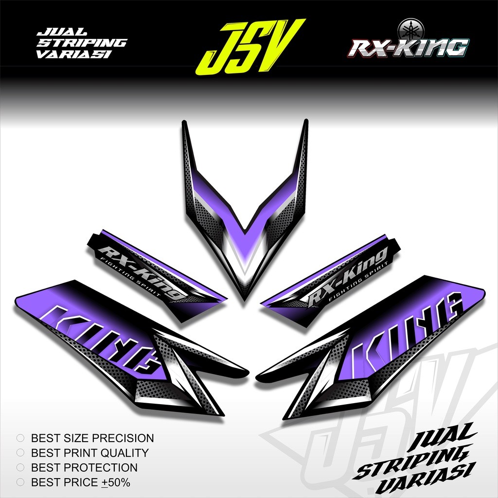 Striping Motor Rx King Variasi Aksesoris Yamaha Original Standar Ori 1997 - 2008