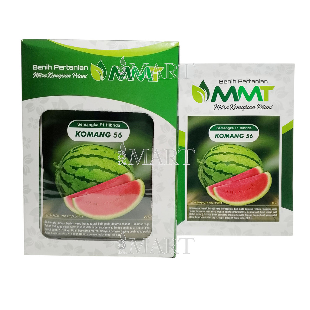 Benih Semangka Hibrida Komang 56 F1 Kemasan Pabrik 20 Gram