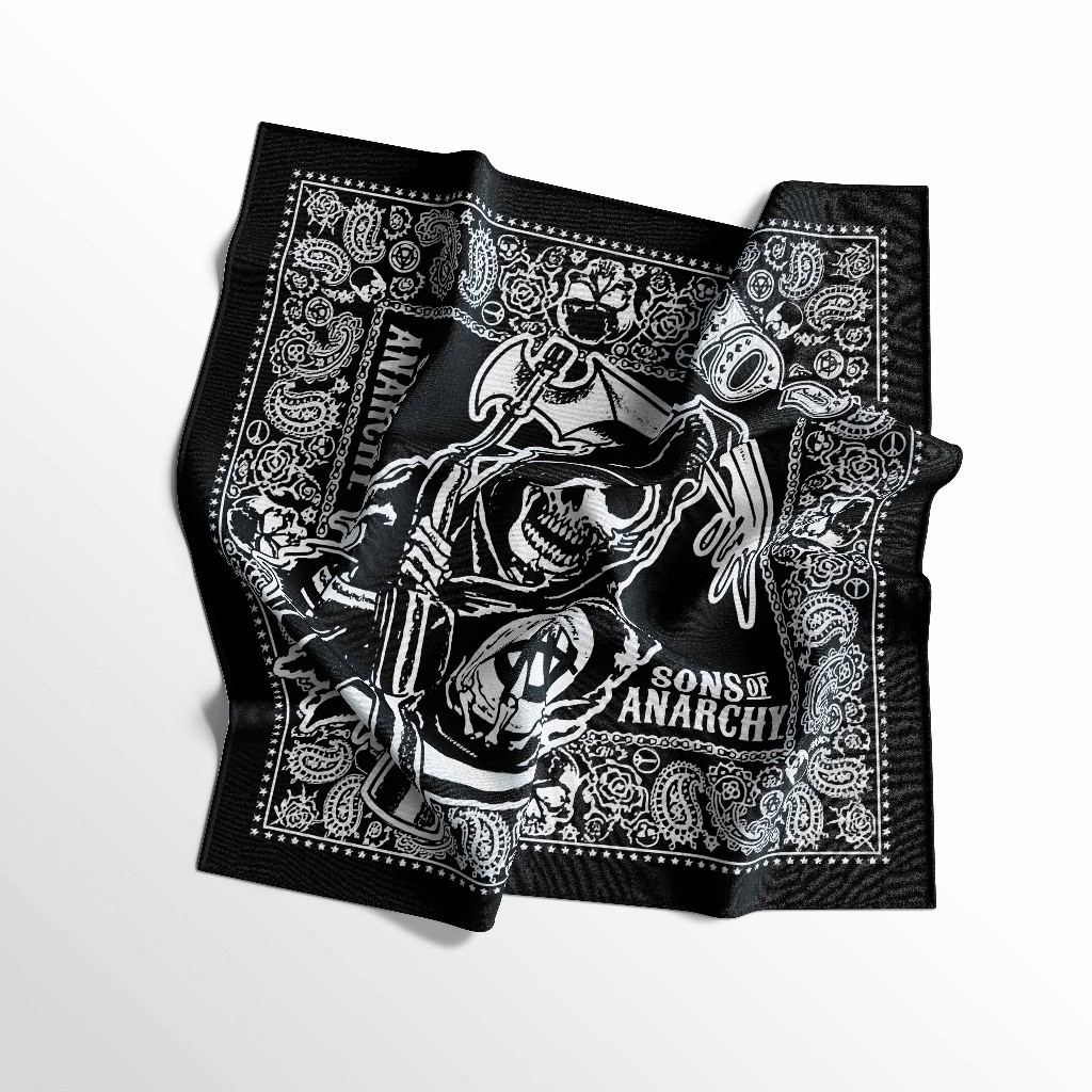 cod- ONE-H-Syal bandana motif SON OF ANARCHY - slayer multifungsi - aksesoris fashion skena style sc