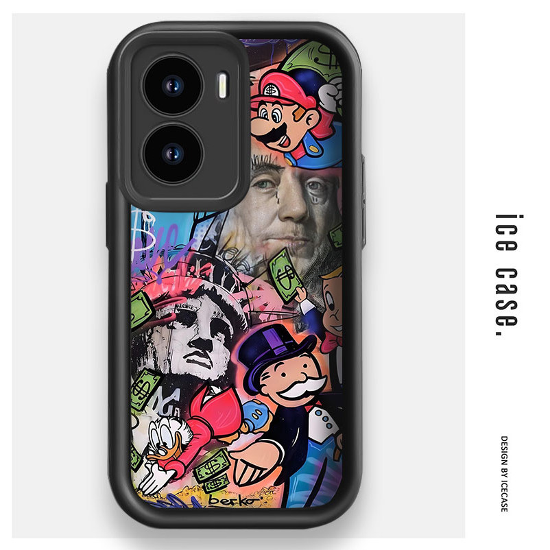 Soft Case Untuk Vivo S17 Y20 Y21 Y30 Y35 Y51 Casing Vivo Y12 Y15 Y17 Y02 Premium Hitam Silicone Casi