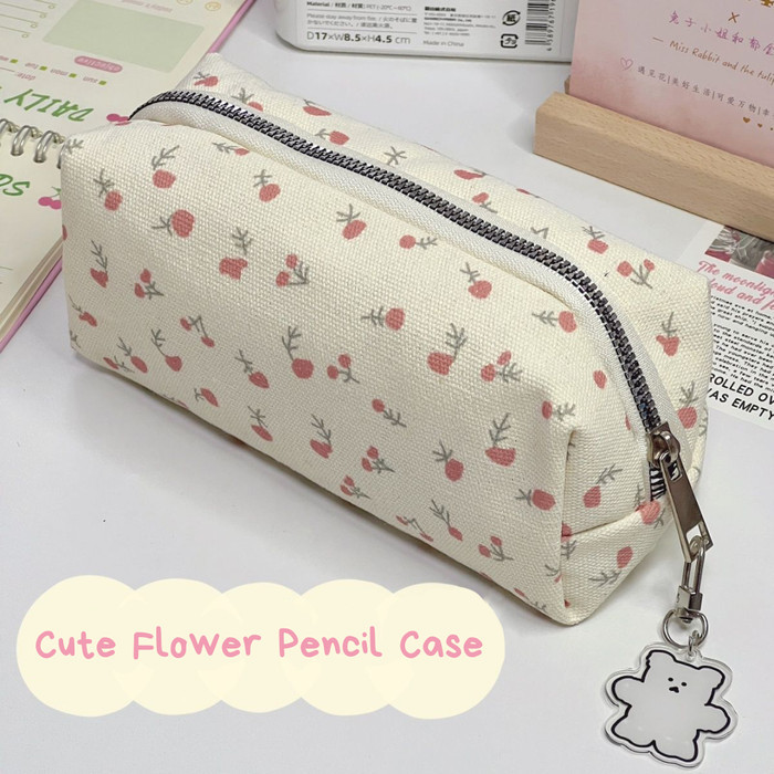 

[New Collection]PROMO Mismi Aera Pencil Case Wanita Stylish Flower Pattern Kotak Pensil Sekolah Perempuan Trendy - PC9A