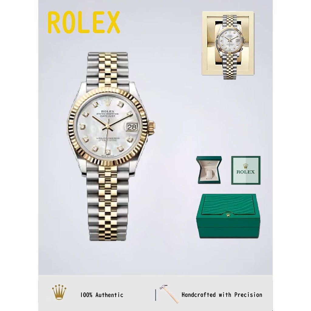 RolexJam Tangan Wanita Rolex Datejust Seri M278273-0028 Mewah