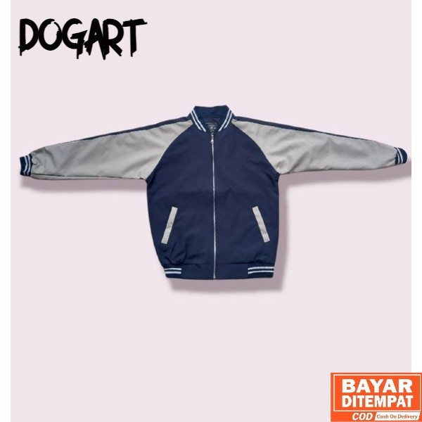 Jaket Sukajan Polos Pria Wanita Unisex  Bomber Cowo Cewe Original Basic Terbaru Navy Hitam