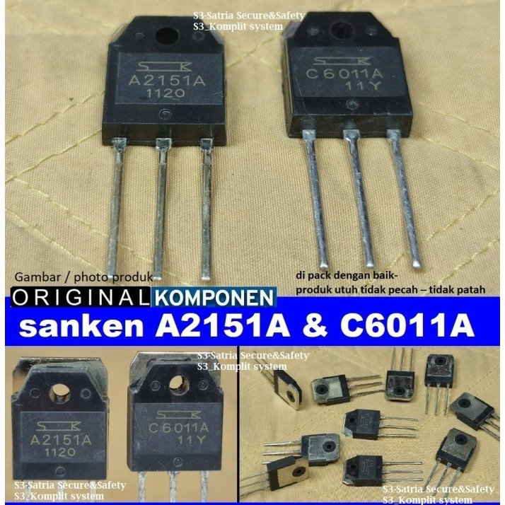transistor sanken A2151A C6011A 2SA2151 2SC6011 2151 A C6011 A2151