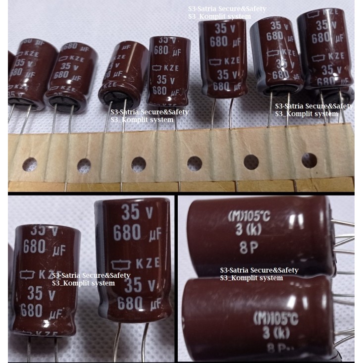 Elko 680uf 35V elco 680 uf 35 vol v 35vol 680uf/35V 680uf35V