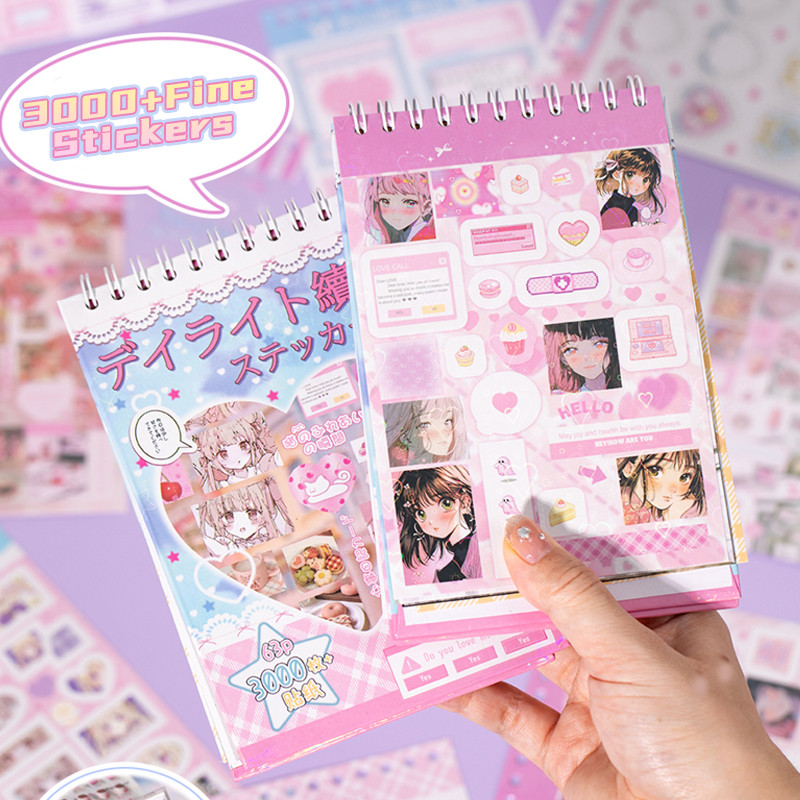 

Mr. Paper 1Style 63Pcs/book coil sticker book for DIY handbook diary phone case calendar Laptop photo frame decoration